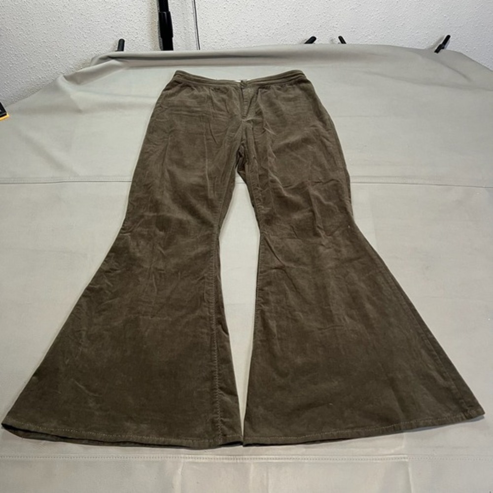 Flare Pant Brown‎ Women-28xx31-Curdoroy Bell Bottom Flare Western Boho Y2K-4254